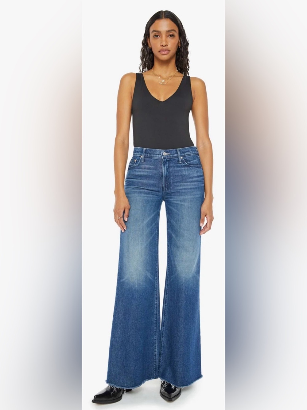 MOTHER The Twister Sneak Fray Jeans Size 39 NWT
